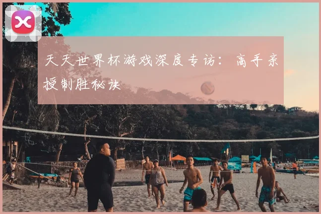 天天世界杯游戏深度专访：高手亲授制胜秘诀